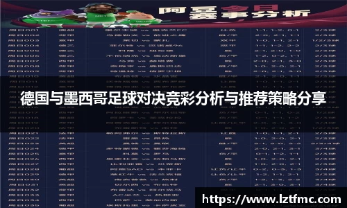 333体育德国与墨西哥足球对决竞彩分析与推荐策略分享